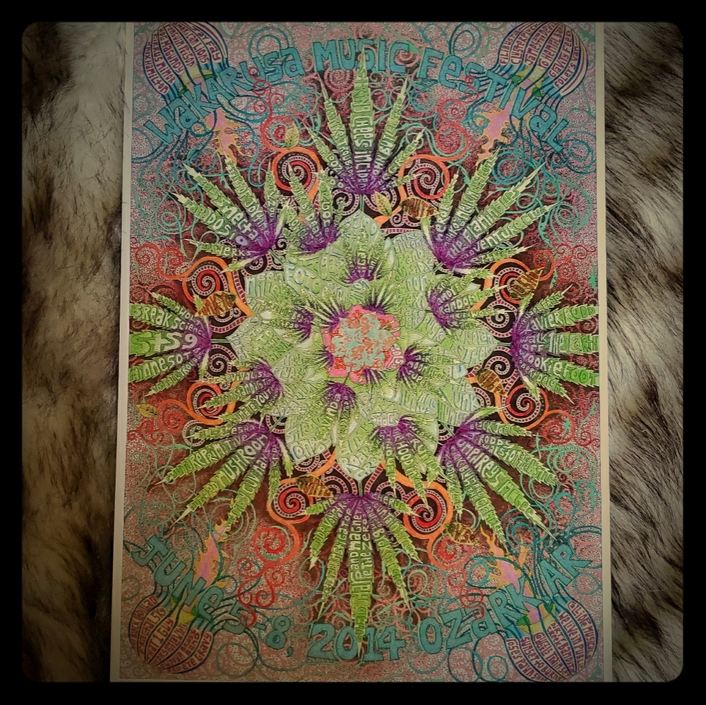 ~°2 for $25°~ Wakarusa festival 2014 poster
